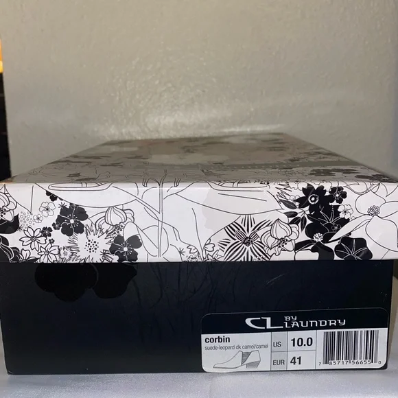 CHINESE LAUNDRY CORBIN CARMEL/BROWN SUEDE ANIMAL PRINT BOOTIES - Size 10 - Picture 9 of 10